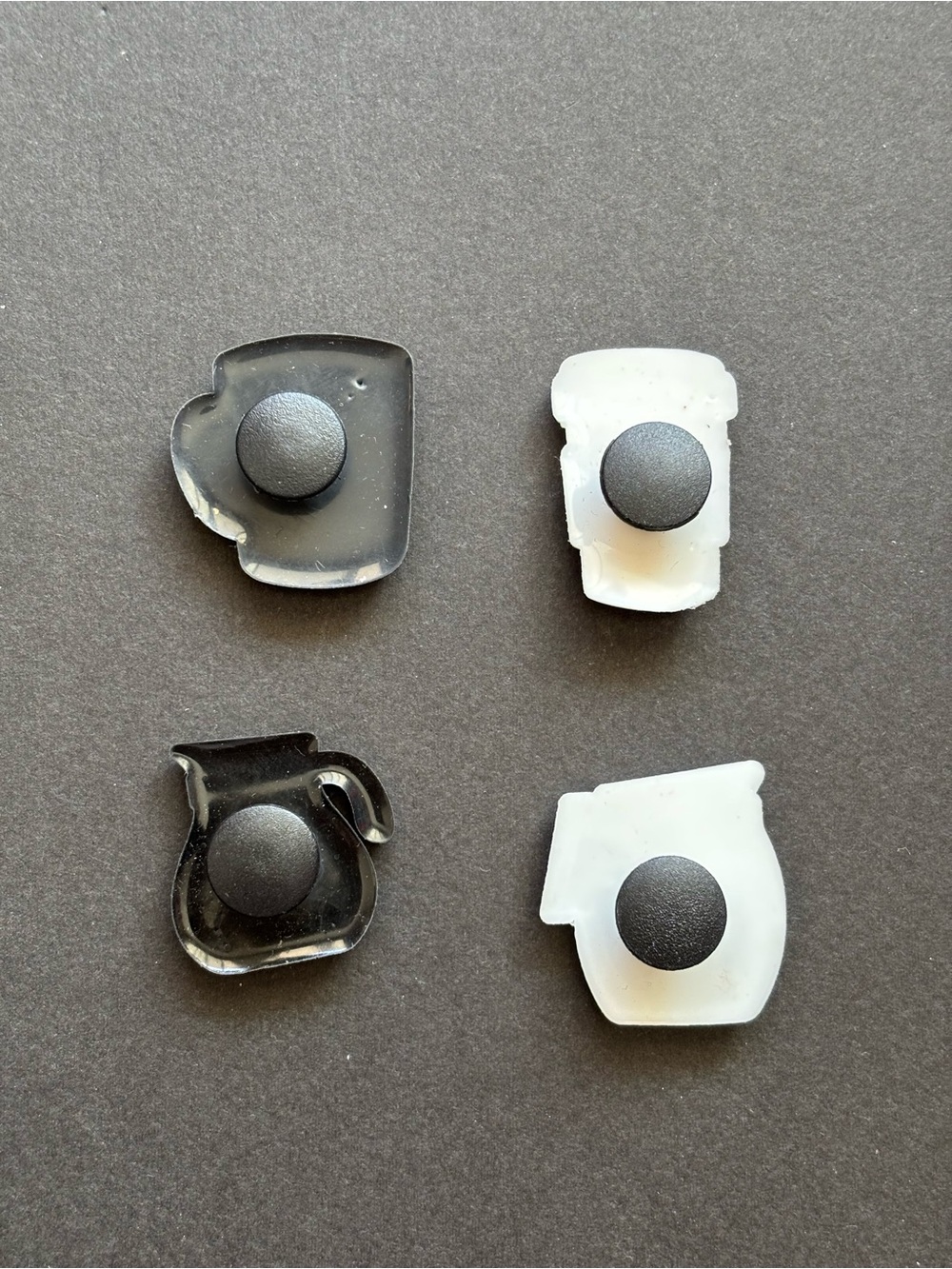 Coffee Croc Charms Set of 4 | Cup To Go Pot Black White - Picture 2 of 6